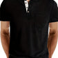 Blaues Henley T-Shirt - Chris