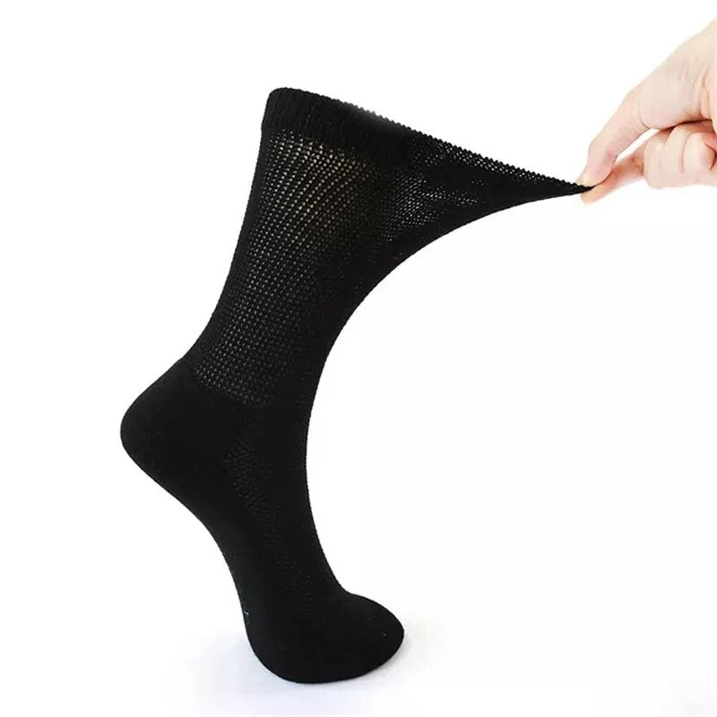 GlycoComfort - Schwarze Diabetiker-Socken