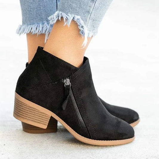 Beige Ankle Boots - Mila