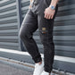 Dunkelblaue Jogger-Jeans mit Kordelzug - Tim