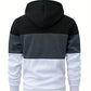 Schwarz-Grauer Colorblock Hoodie - Jonas