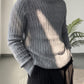 Casual Wollpullover Rollkragen Weiß - Elias