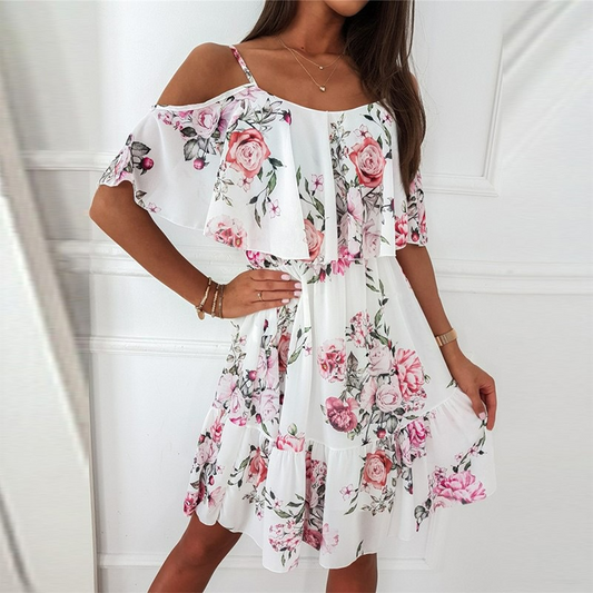 Lily - Florales Sommerkleid mit Volants