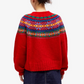 Gestreifter Vintage-Pullover Rot - Clara