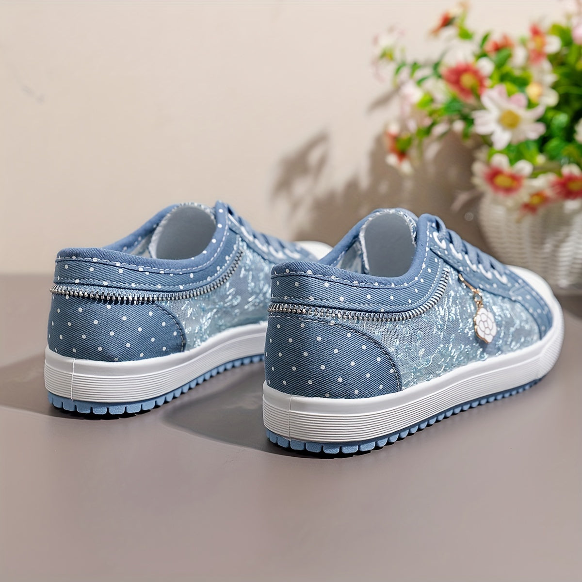 Blauer Glitzer-Sneaker - Helena