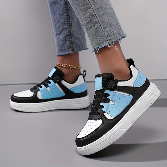 Himmelblaue Retro-Sneaker - Mia