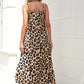 Leopard Midi-Kleid mit Taillengürtel - Mia