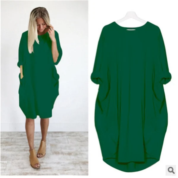 Lässiges Oversize-Tunika-Kleid – Bequem & Modern