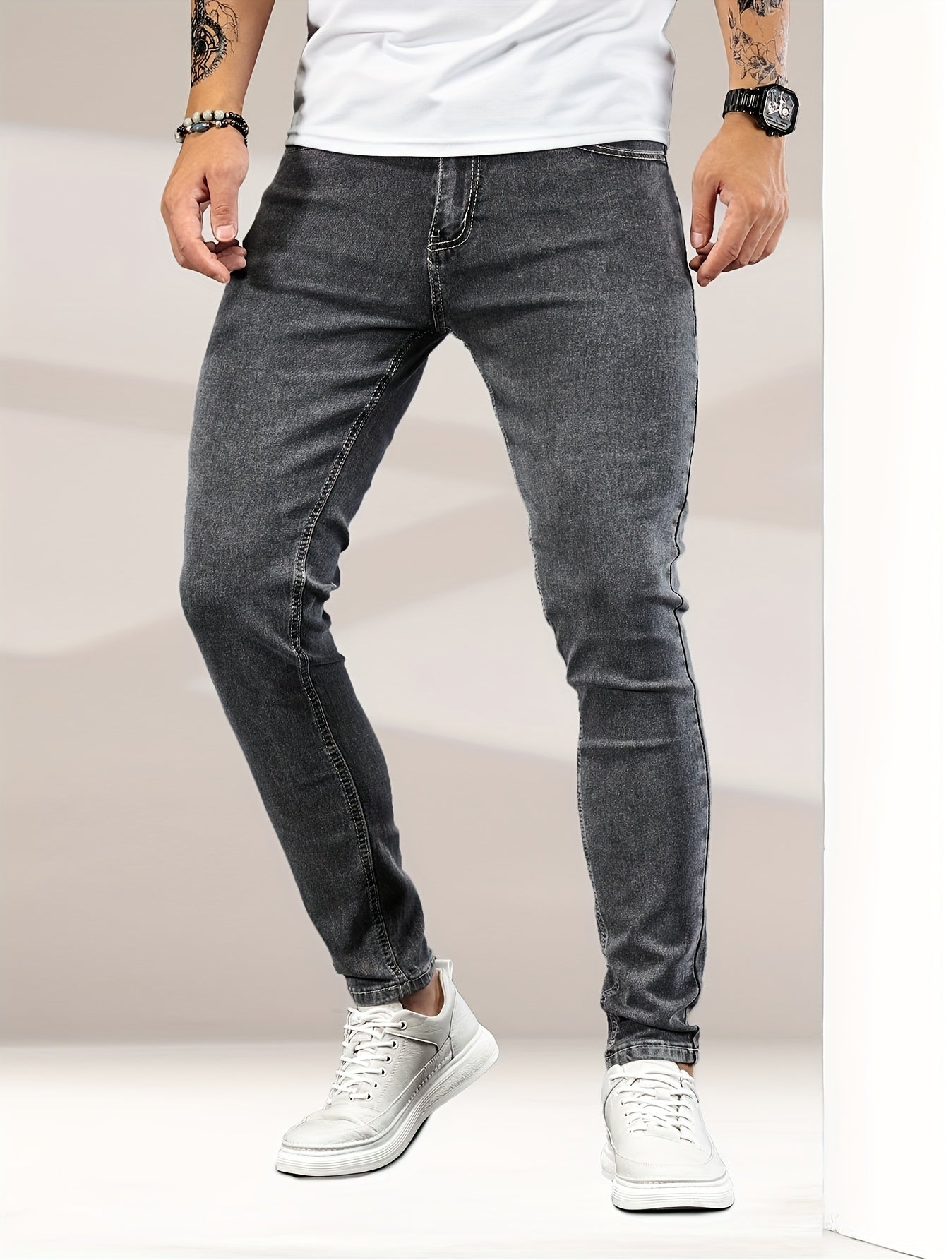 Gelbe Slim Fit Jeans - Markus