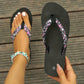 Schwarze Flip Flop - Lisa