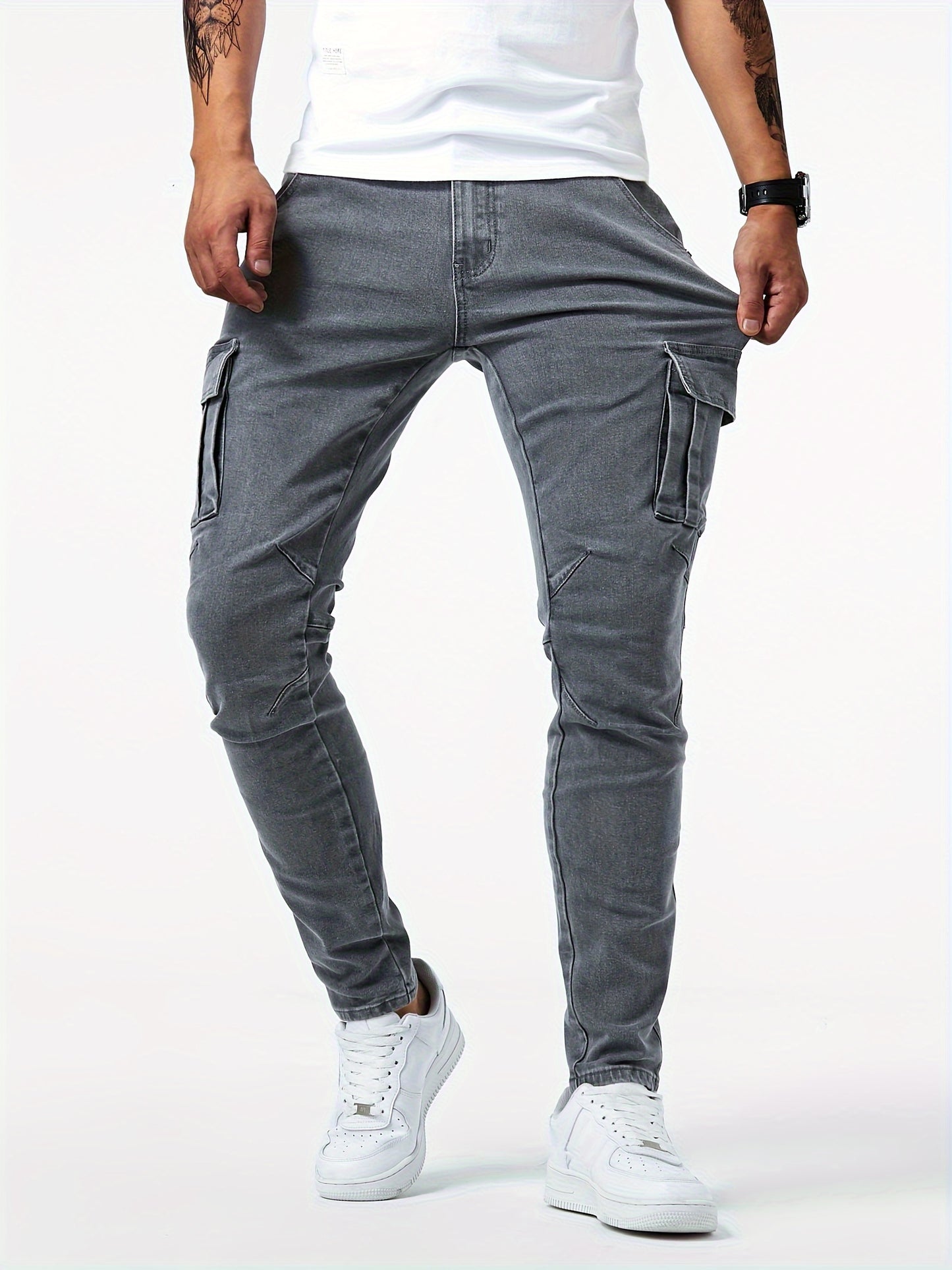 Graue Cargo Jeans - Max