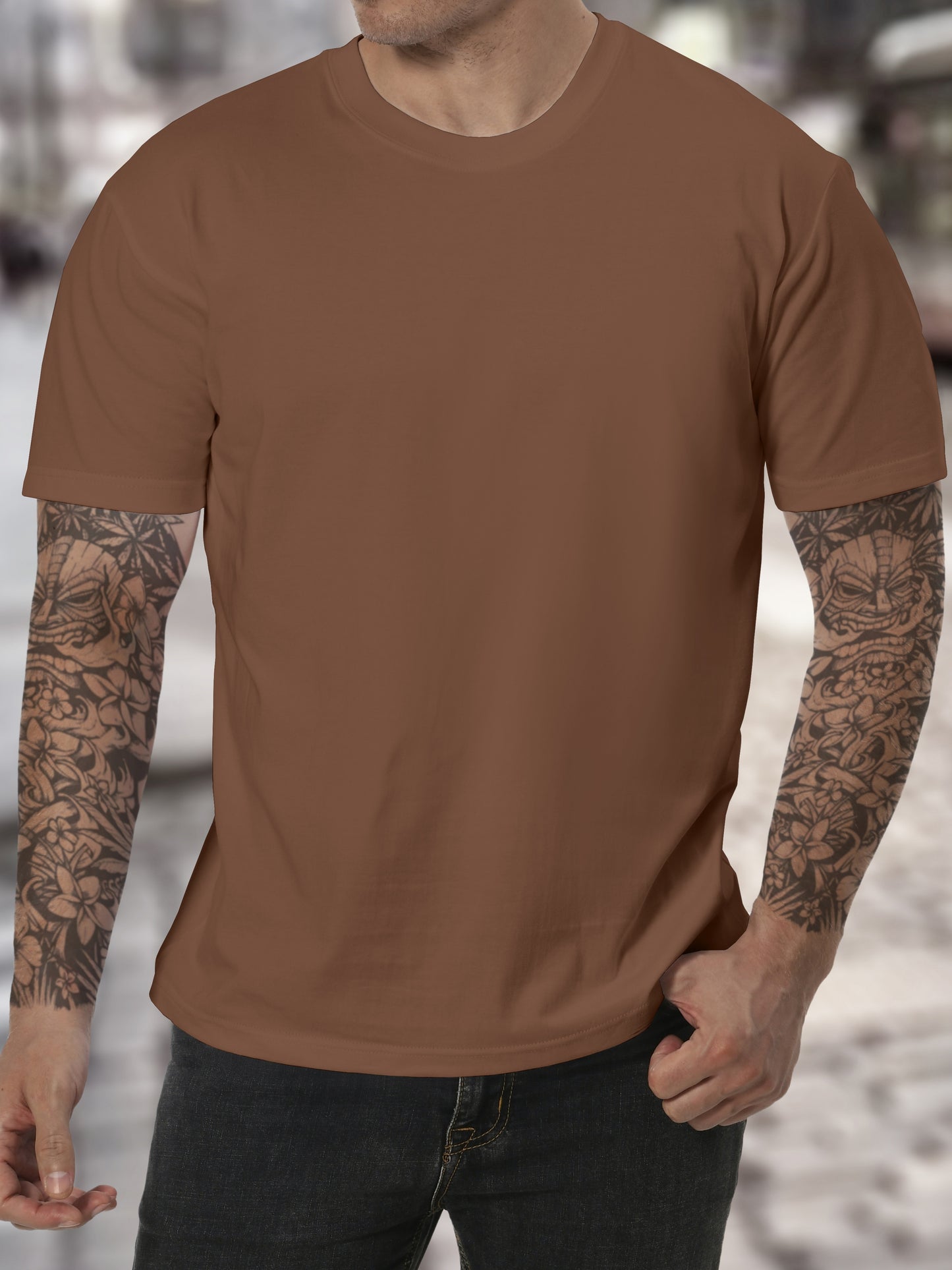 Weiße Basic T-Shirt - Alex