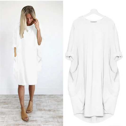 Lässiges Oversize-Tunika-Kleid – Bequem & Modern