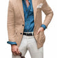 Jon - herren  leinen blazer strand hochzeit casual tailored fit solide farbe einreihig zwei knöpfe