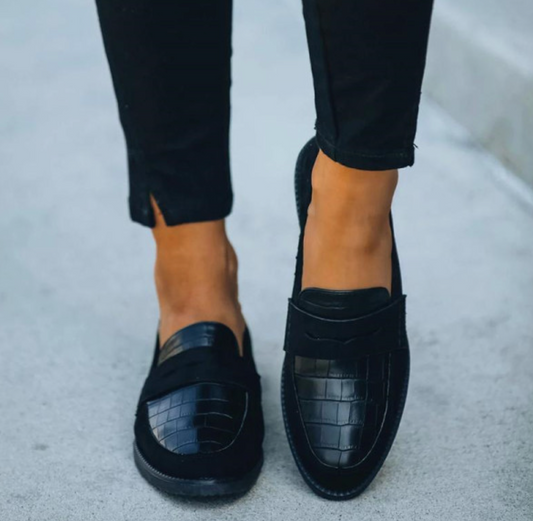 Schwarze Loafer - Nina