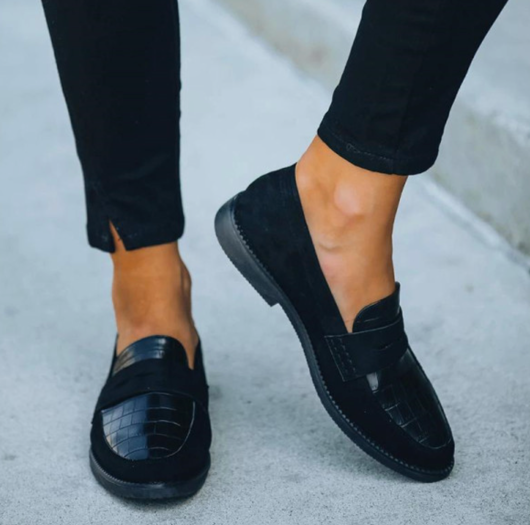 Schwarze Loafer - Nina