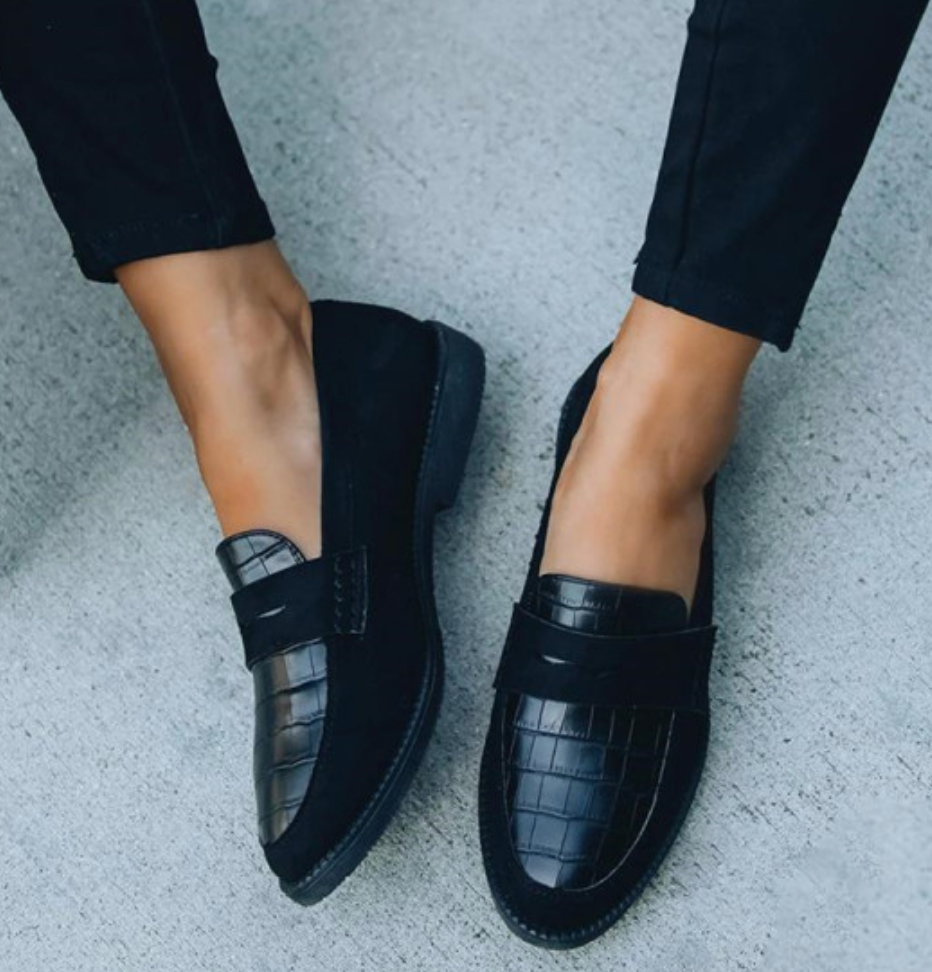 Schwarze Loafer - Nina