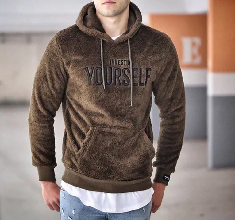 Beiger Kuschel-Hoodie - Noah