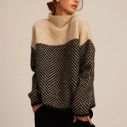 Rollkragenpullover Beige - Lara