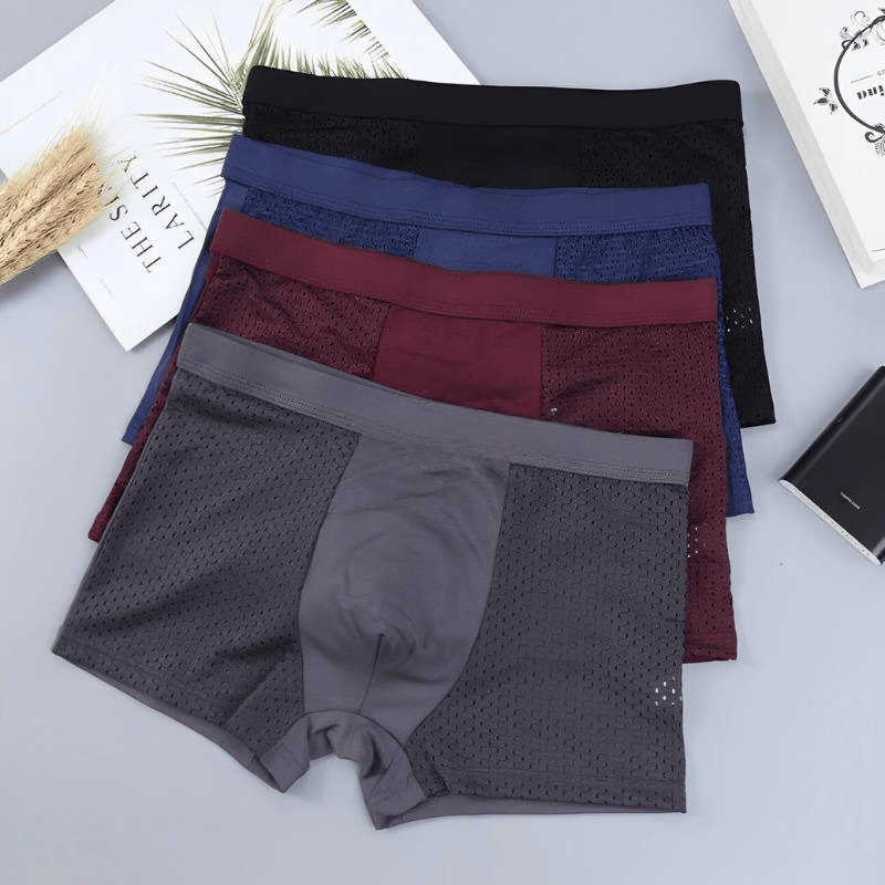 Max - Bambus Boxershorts Set in Trendfarben