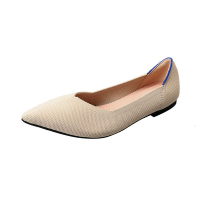 Grace – Beige Ballerina-Komfortschuhe