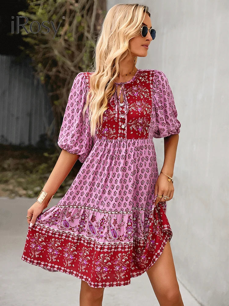 Sunflower Breeze - Gelbes Boho-Sommerkleid