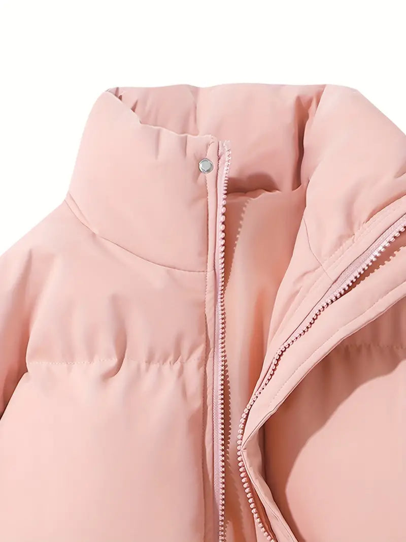 Gefütterte Winterjacke mit Kapuze Rosa - Aria