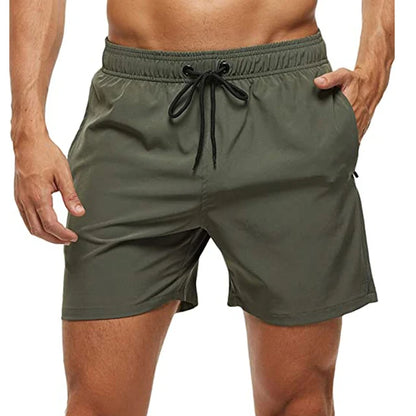 Liam - Olivgrüne Badeshorts Classic