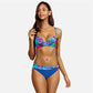 Luisa - Florales Blaues Bikini-Set