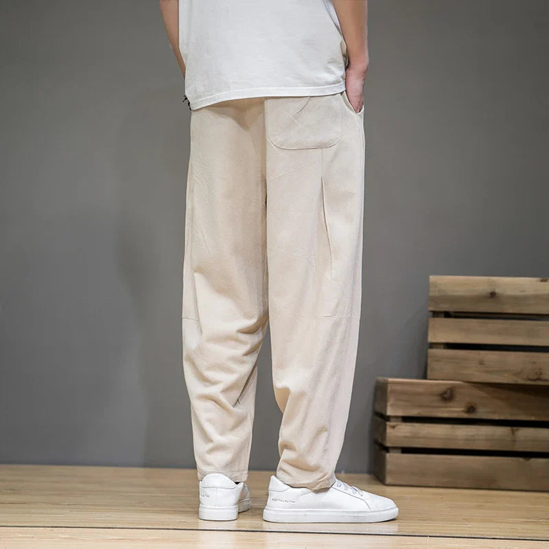 Elias Beige Leinenhose