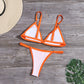 Luisa - Oranger Bikini mit Ringdetails