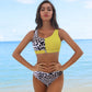 Nina - Stilvolles Bikini-Set mit Blattmuster