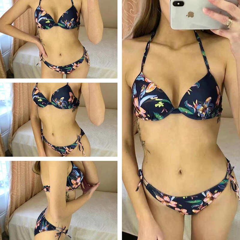 Lola – Schwarz Floral Bikini