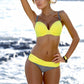 Zoey - Korallenrotes Bikini-Set mit Vichy-Karo