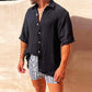 Beiges Leinen Shirt - Luca