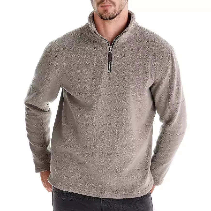 Premium Fleece-Pullover – Luca Khaki