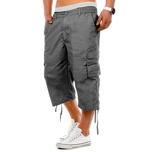 Lukas - Olivgrüne Cargo-Shorts