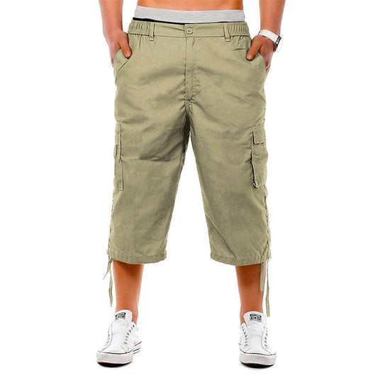 Lukas - Olivgrüne Cargo-Shorts