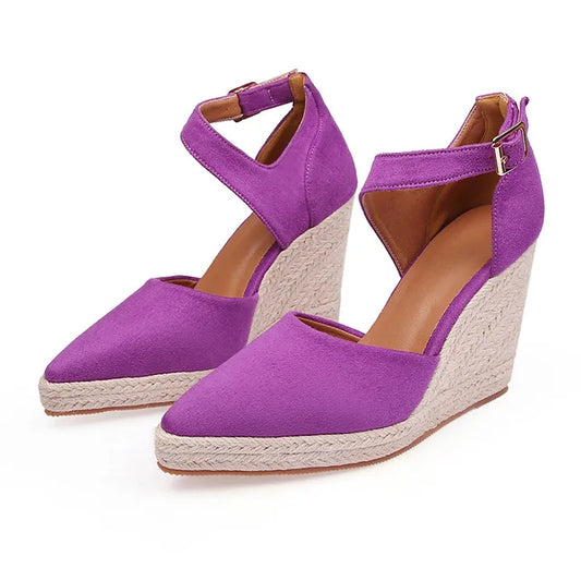 Fiona - Violette Damen-Wedges