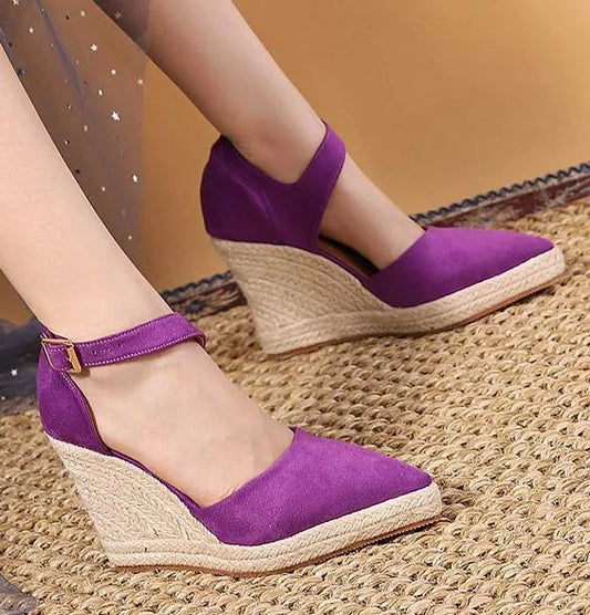 Fiona - Violette Damen-Wedges