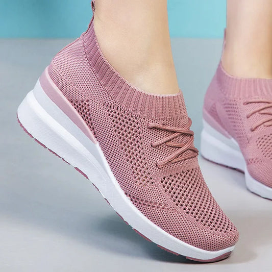 Mia - Rosa Komfort Sneakers