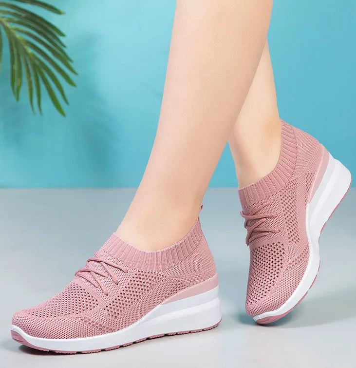 Mia - Rosa Komfort Sneakers