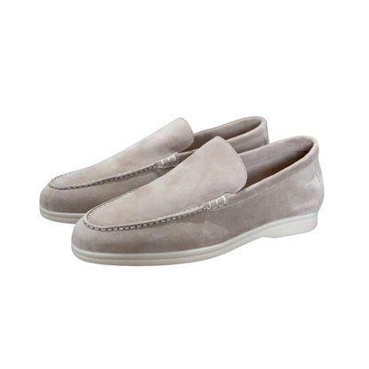 Graue Orthopädische Wildleder-Loafers - FlexStep