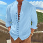 Herren-Henley-Shirt mit Einzigartiger Knopfleiste und Weicher Baumwolle