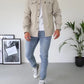 Beige Utility-Jacke - Lucas