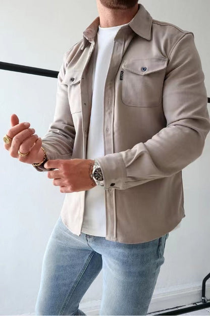 Beige Utility-Jacke - Lucas