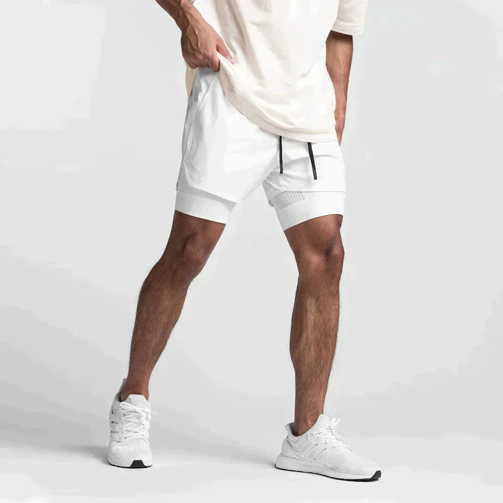 Max - Weiße Sportshorts