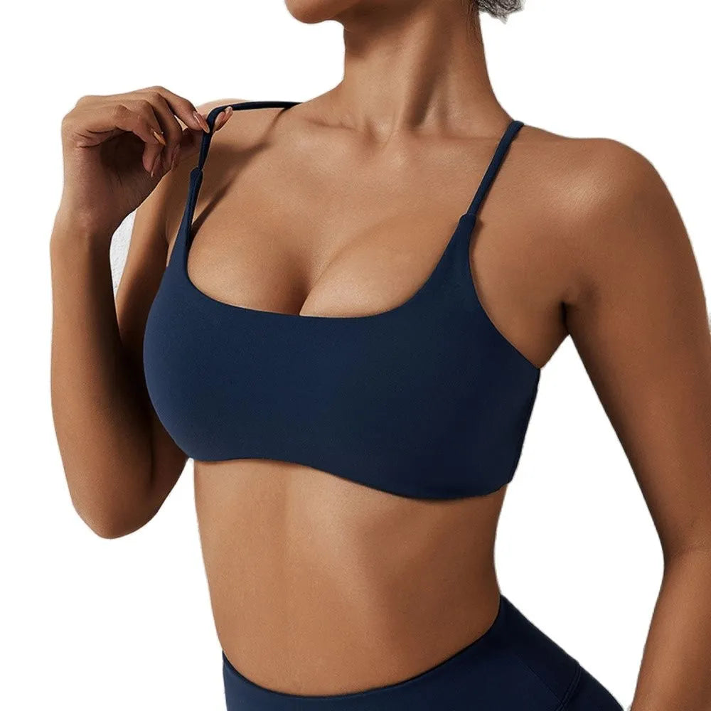 Lina - Himmelblaues Sport-Bustier