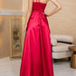 Sophia - Rotes Langarmkleid