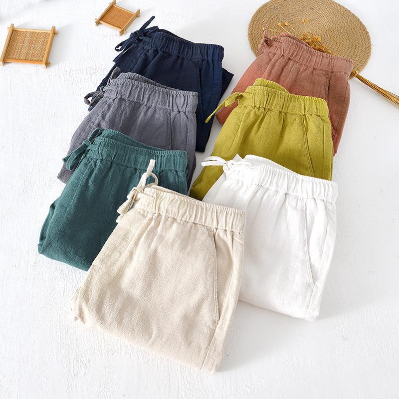 Erdrote Leinen Shorts - Lucas